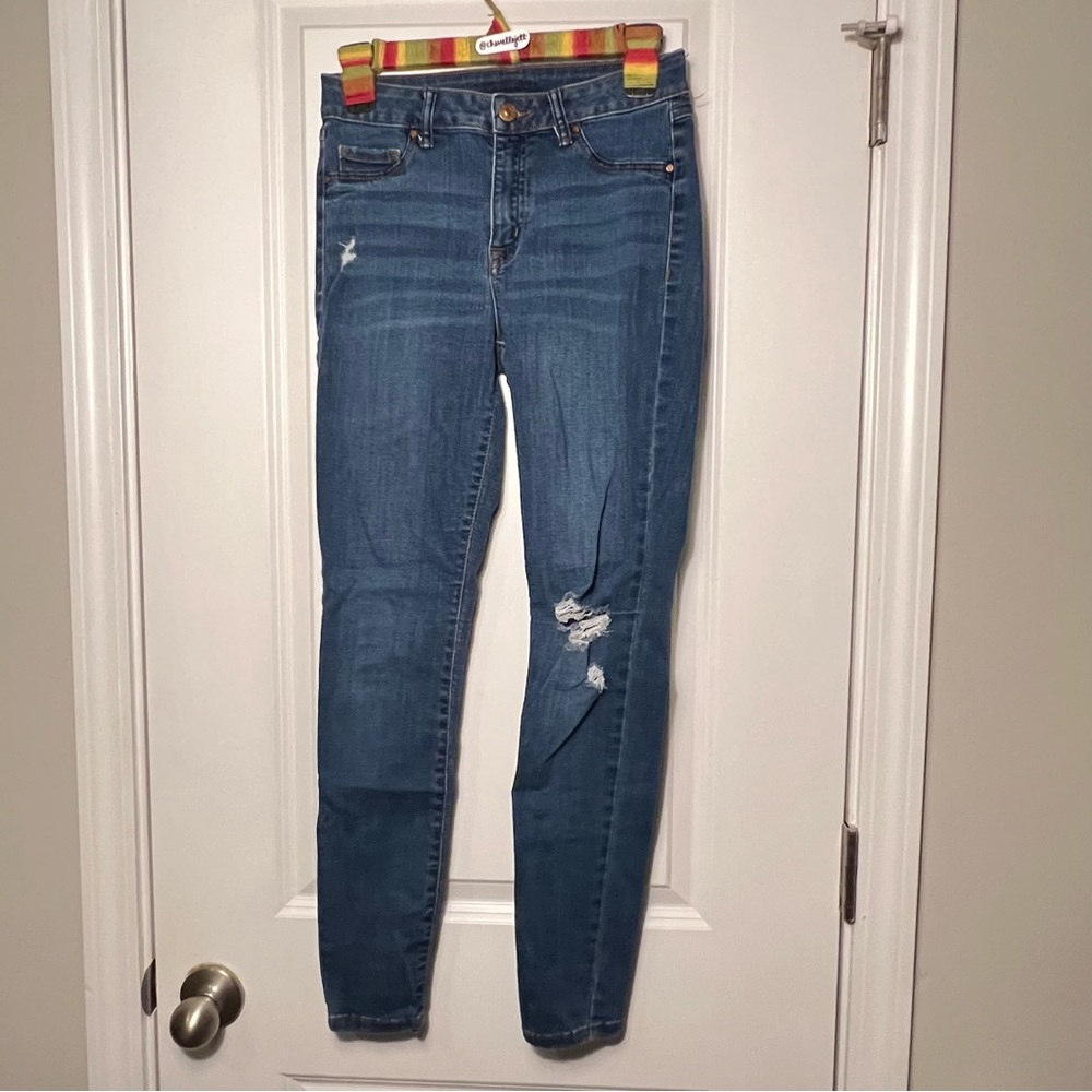 REWASH Women’s Skinny Ripped/Distressed Jeans